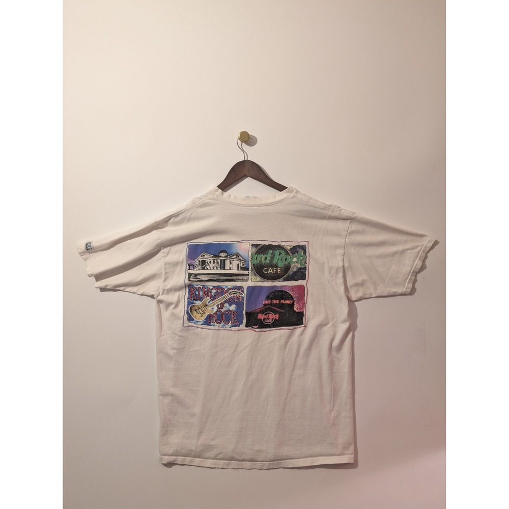 Hard Rock Cafe T-Shirt Mens XL White Good Orlando Heavy Tee Vintage Graphic HRC